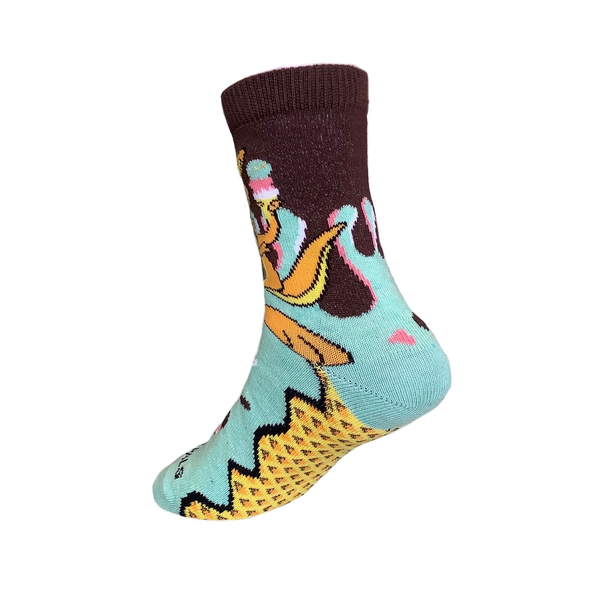 Kangaroo Ice Cream Day Socks (Ages 3 - 7) from the Sock Panda