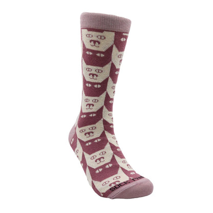 Kitty Cat Pattern Socks from the Sock Panda (Adult Medium - Women's Shoe Sizes 5 - 10)