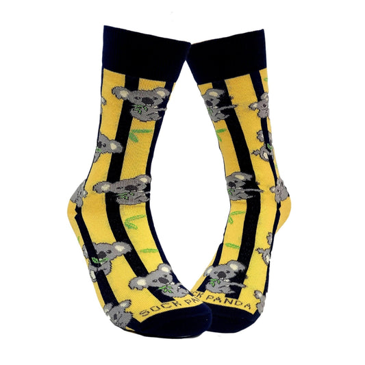 Koala with Eucalyptus Pattern Socks from the Sock Panda (Adult Small - Shoe Sizes 2 - 5)
