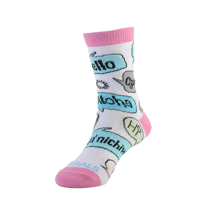 Languages of the World Socks (How to say "Hello") Ages 3 - 5