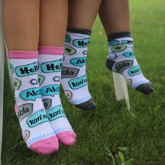 Languages of the World Socks (How to say "Hello") Ages 3 - 5