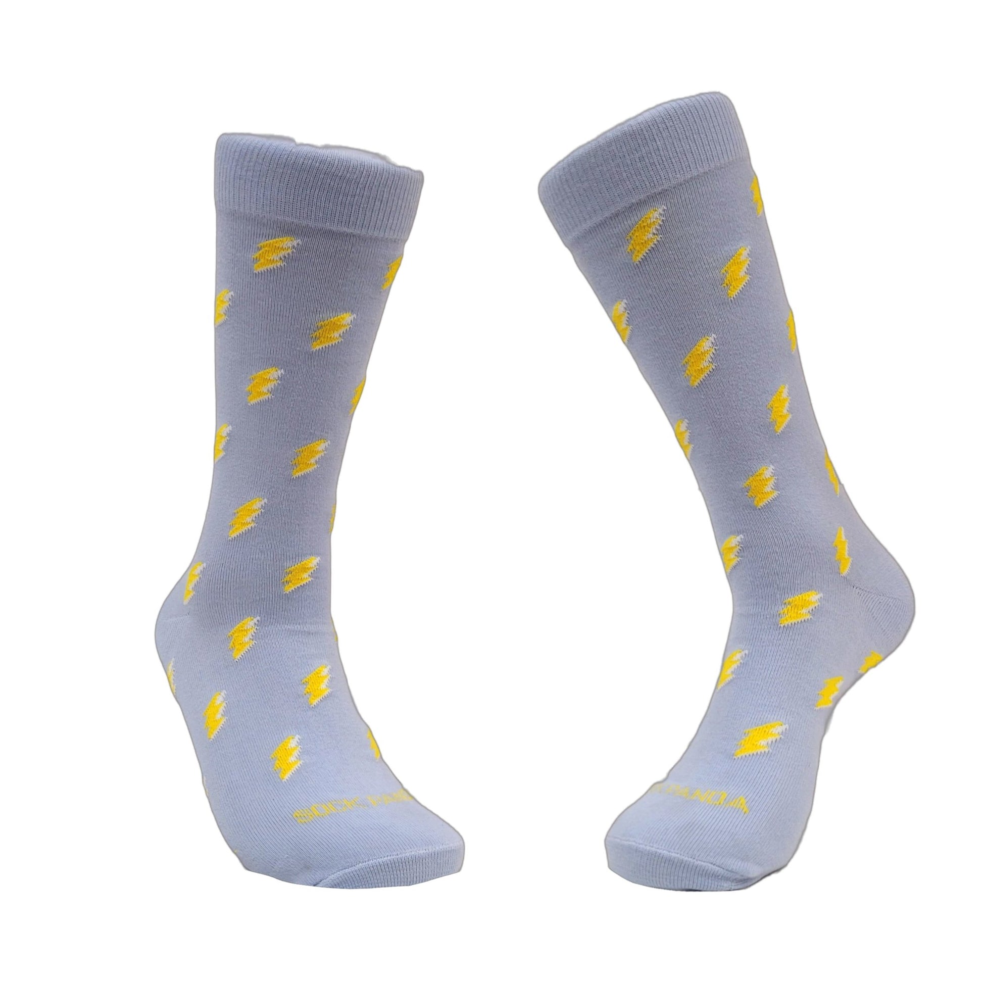 Lightning Bolt Patterned Socks from the Sock Panda (Adult Large - Men's Shoe Sizes 8 - 12)