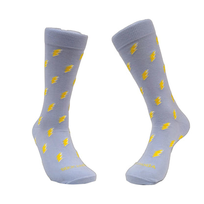 Lightning Bolt Patterned Socks from the Sock Panda (Adult Large - Men's Shoe Sizes 8 - 12)
