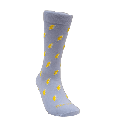 Lightning Bolt Patterned Socks from the Sock Panda (Adult Large - Men's Shoe Sizes 8 - 12)