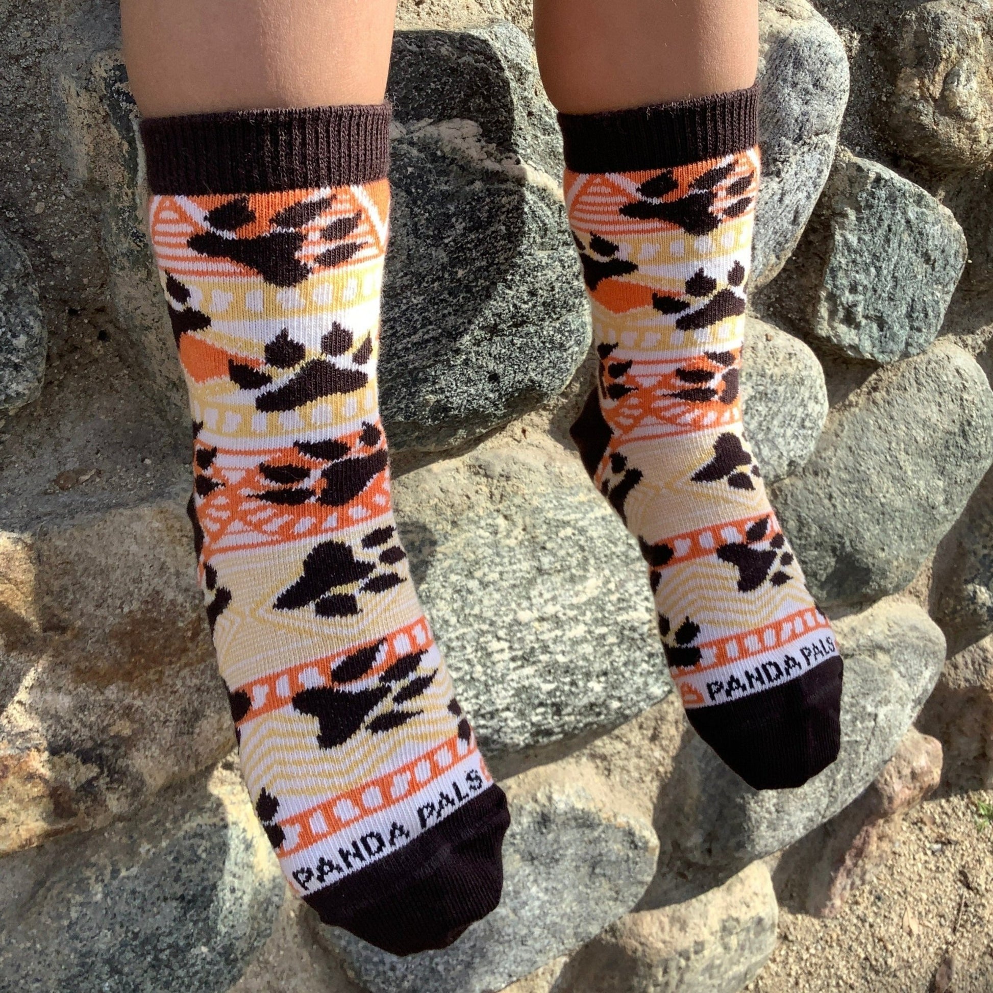 Lion Paws with Tribal Prints Sock (Ages 3 - 7) from the Sock Panda