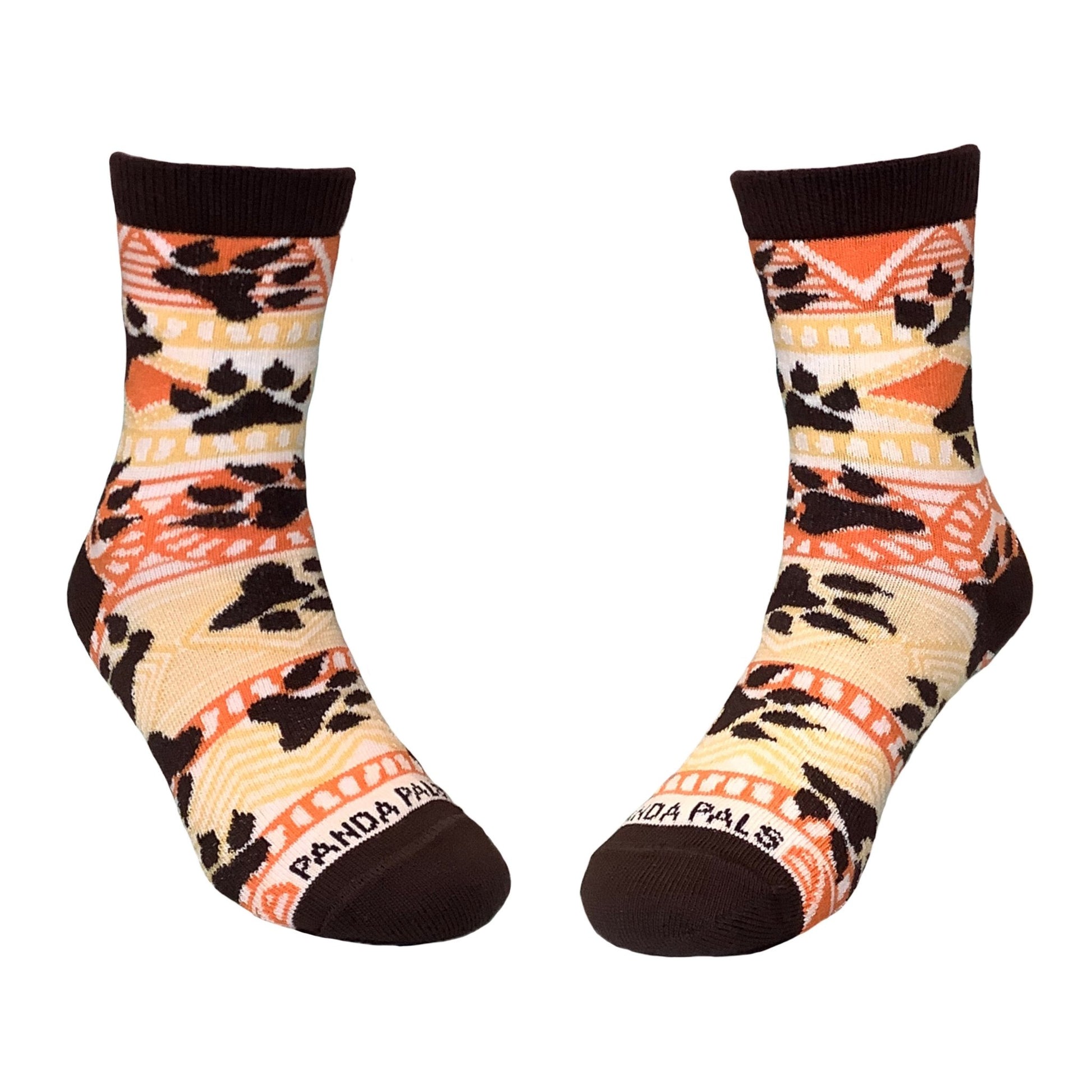Lion Paws with Tribal Prints Sock (Ages 3 - 7) from the Sock Panda