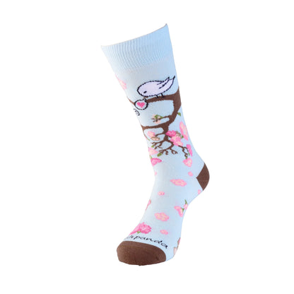 Love Songbird in a Tree Socks from the Sock Panda (Adult Medium)
