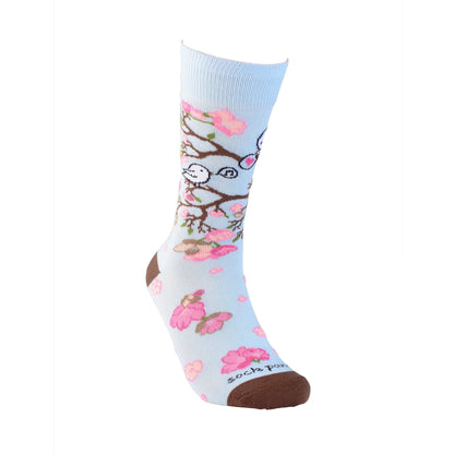 Love Songbird in a Tree Socks from the Sock Panda (Adult Medium)