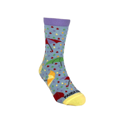 Lovely Purple Umbrella Socks (Ages 3 - 5) from Sock Panda