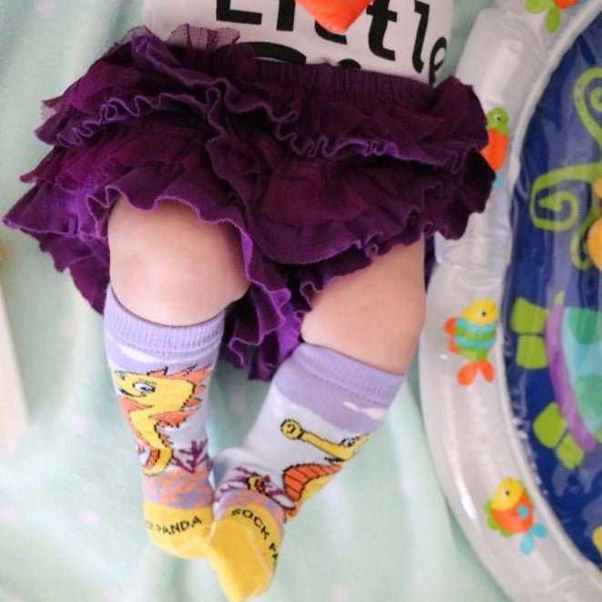 Magical Seahorse Kids Socks from the Sock Panda (Ages 0-1 and 1-2)