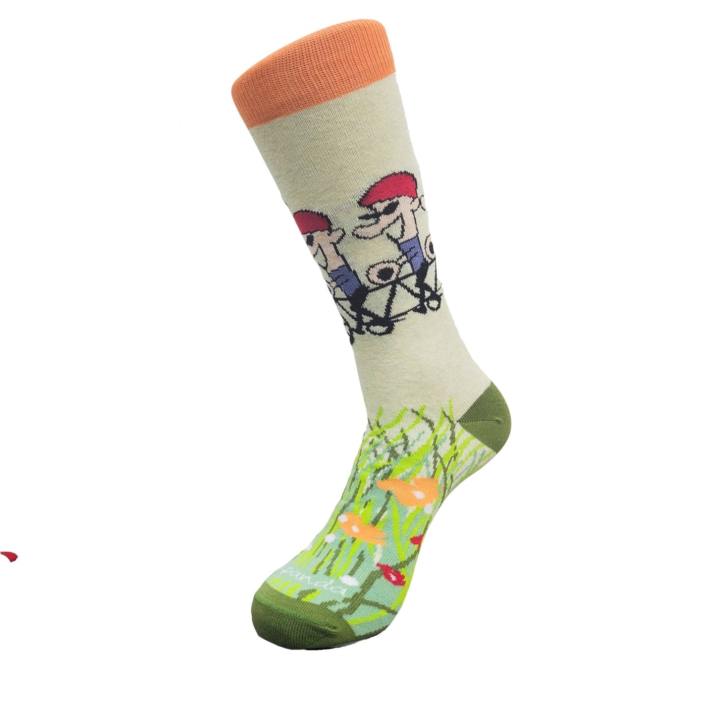 Many Ways Bicycle Socks from the Sock Panda (Adult Medium - Women's Shoe Sizes 5 - 10)