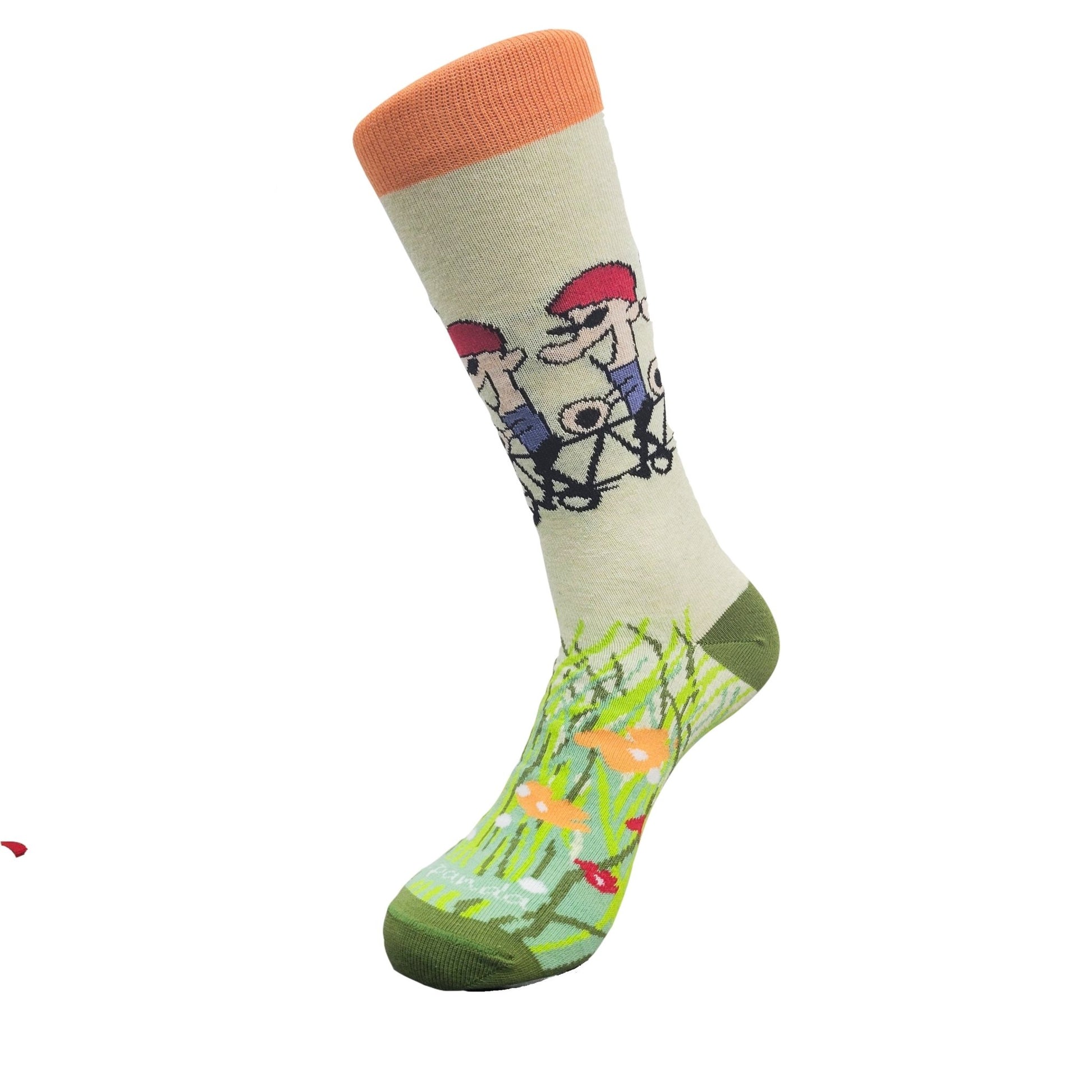 Many Ways Bicycle Socks from the Sock Panda (Adult Medium - Women's Shoe Sizes 5 - 10)