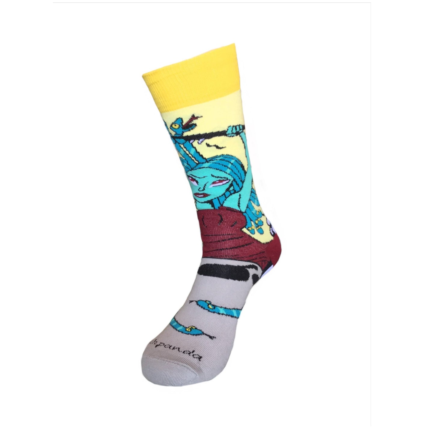 Medusa Having a Bad Hair Day Socks (Adult Medium - Women's Shoe Sizes 5 - 10)