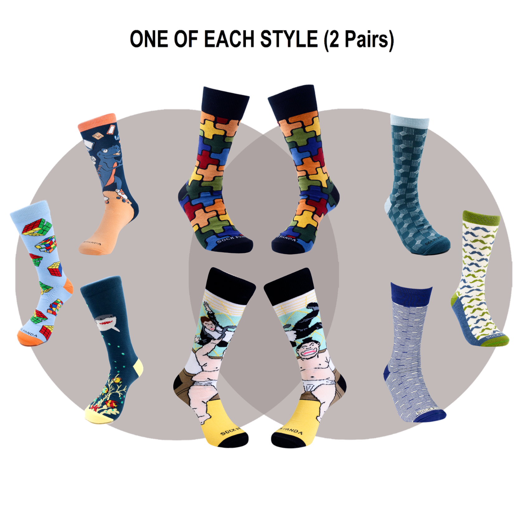 One of Each (Two Pairs) / Delivered Monthly One of Each (Two Pairs) / Delivered Monthly
