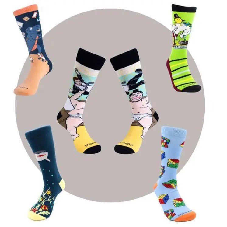 Men's Sock Subscription Crazy-Two-Pairs-12-Months