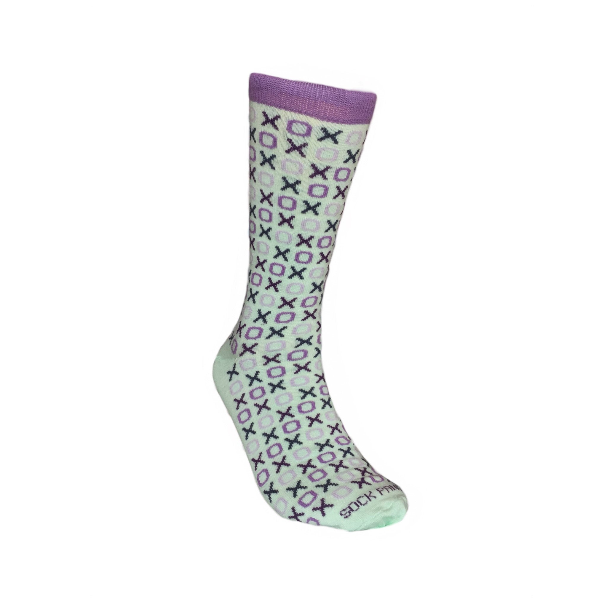Hugs and Kisses (xoxo) Love Patterned Office Socks (Adult Large)