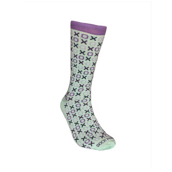 Hugs and Kisses (xoxo) Love Patterned Office Socks