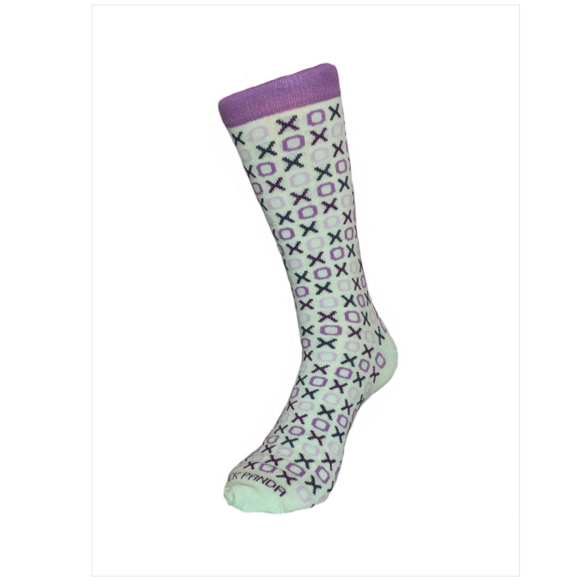 Hugs and Kisses (xoxo) Love Patterned Office Socks (Adult Large)