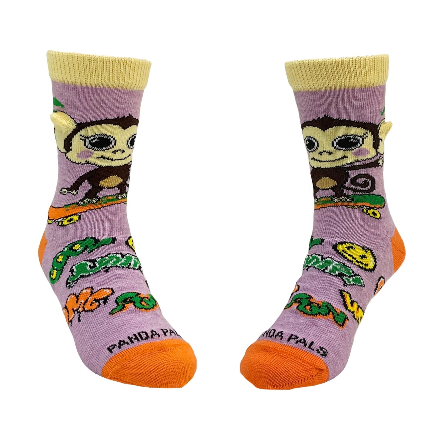 Monkey Skateboarding Socks from the Sock Panda (Age 3 - 7)