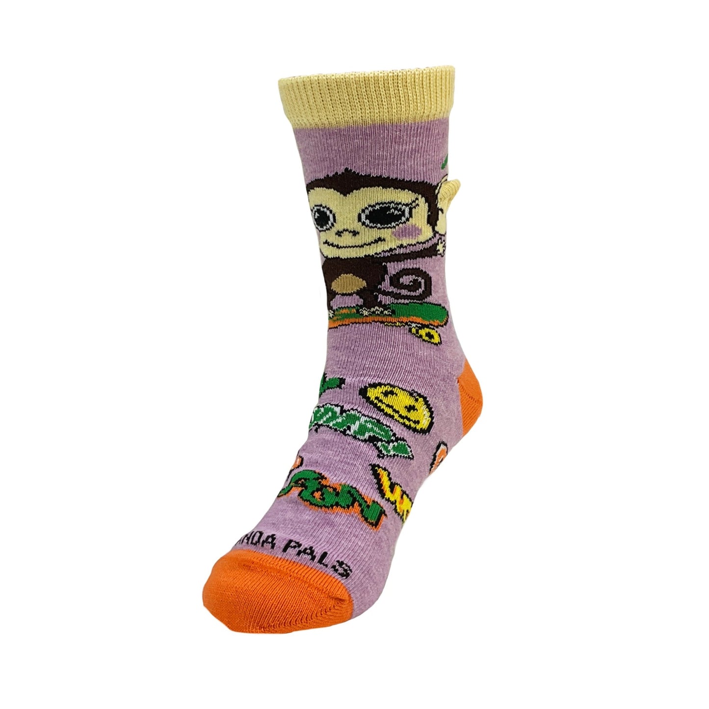 Monkey Skateboarding Socks from the Sock Panda (Age 3 - 7)