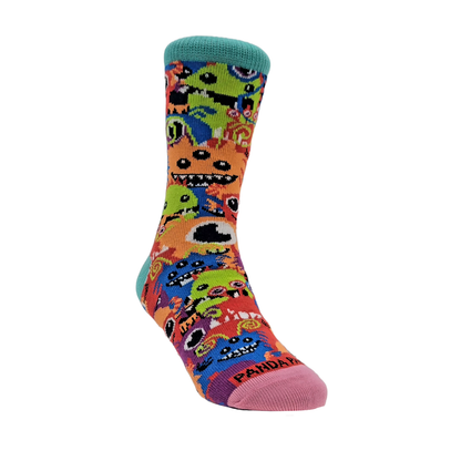 Monster Face Pattern Socks from the Sock Panda (Ages 3 - 7)