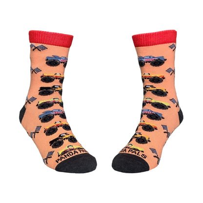 Monster Truck Patterns Socks (Ages 3 - 5) from Sock Panda