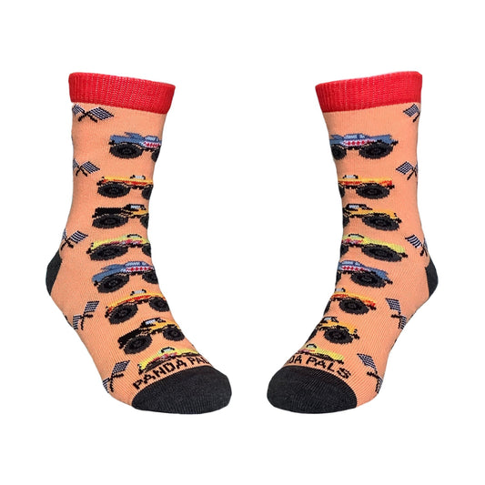 Monster Truck Patterns Socks (Ages 3 - 5) from Sock Panda