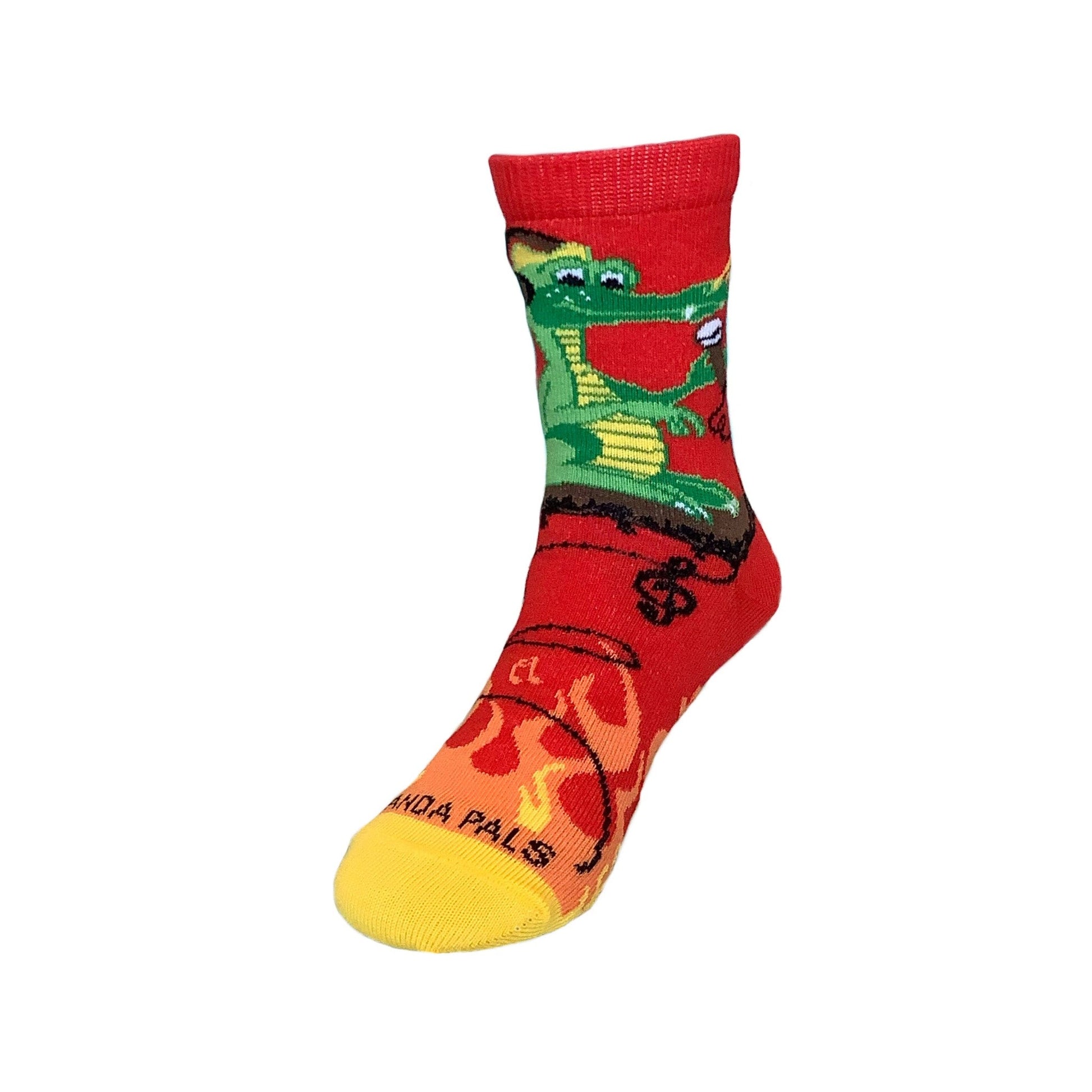 Music Dragon on Fire Socks (Ages 3 - 7) from the Sock Panda