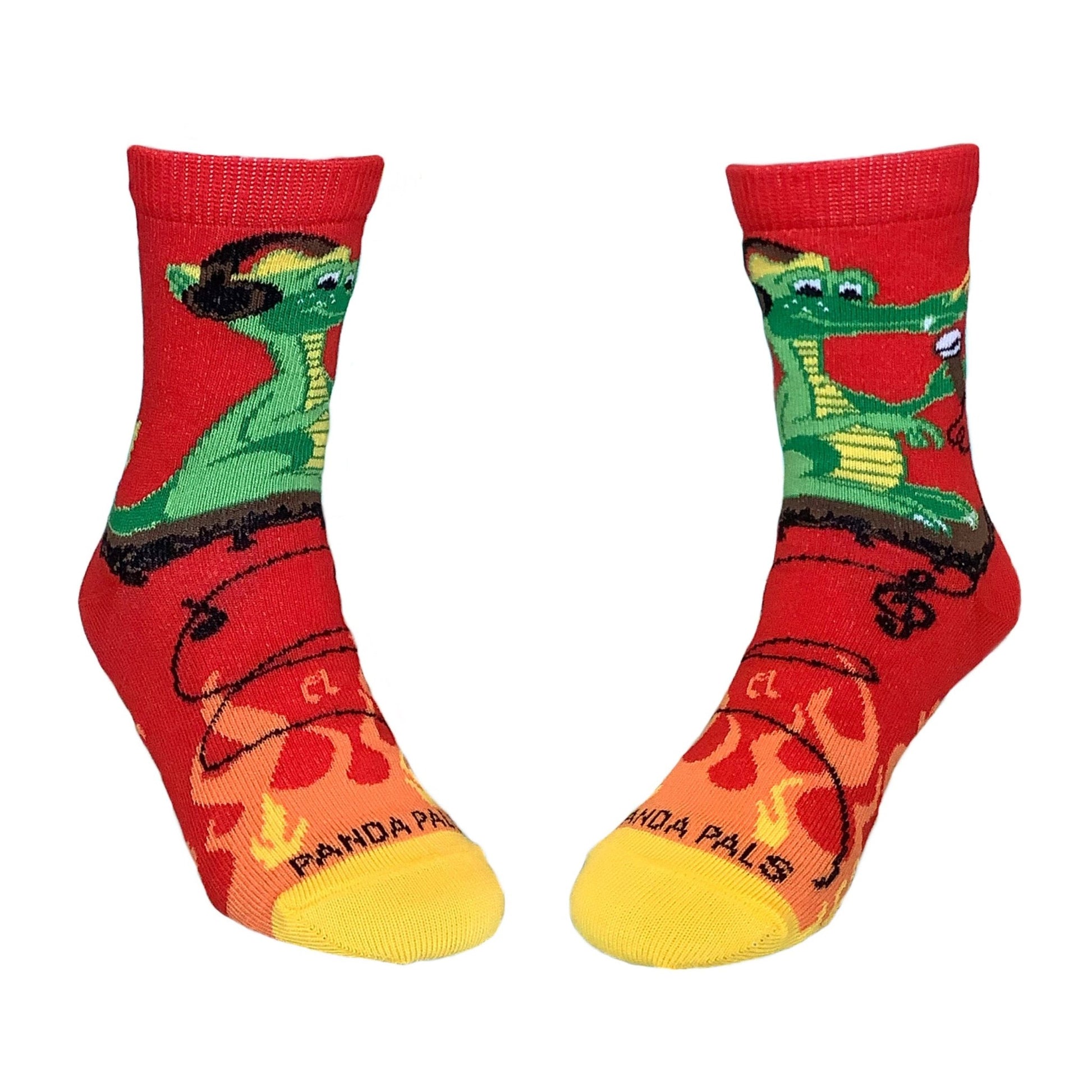 Music Dragon on Fire Socks (Ages 3 - 7) from the Sock Panda