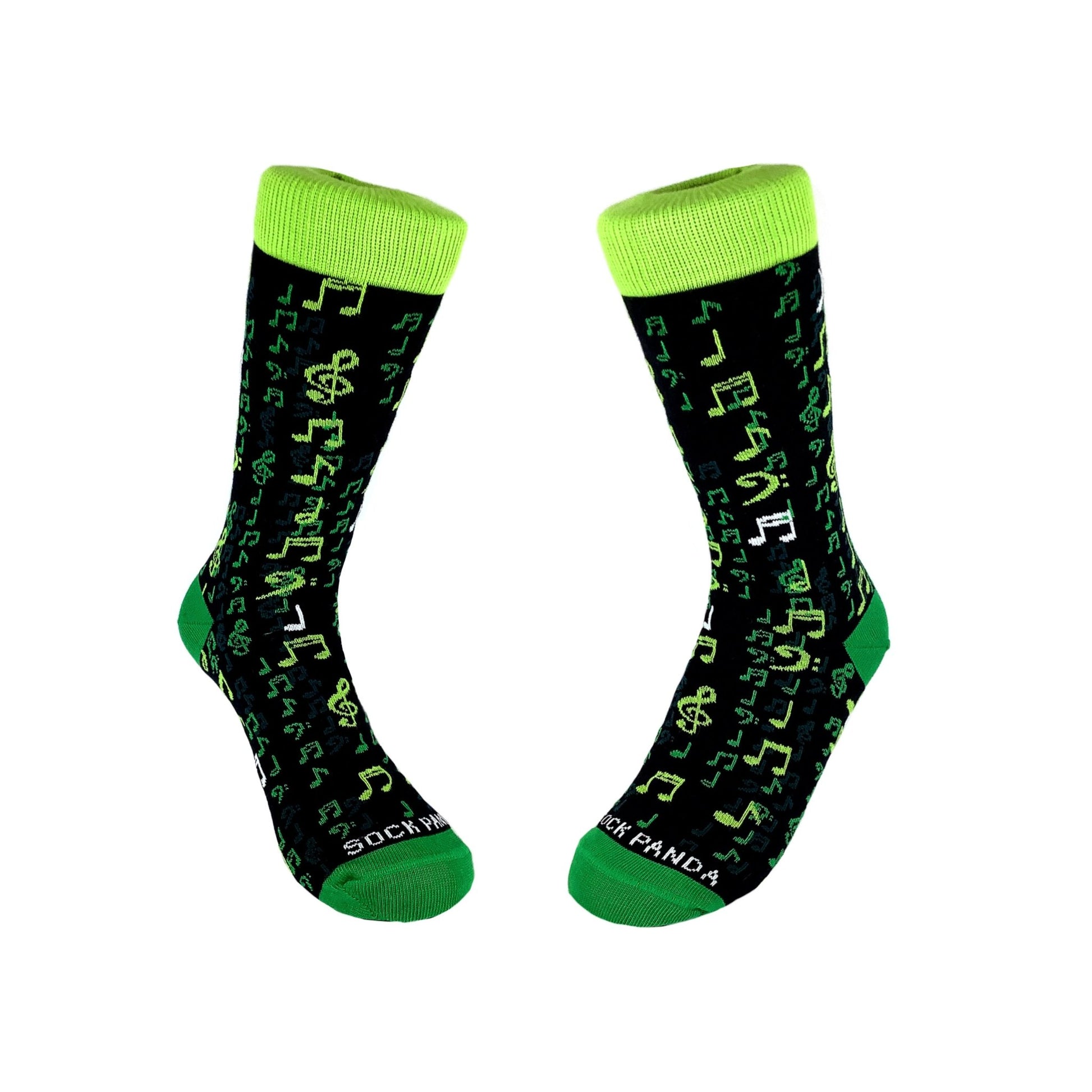 Music Note Matrix Socks from the Sock Panda (Adult Small - Shoe Sizes 2 - 5)