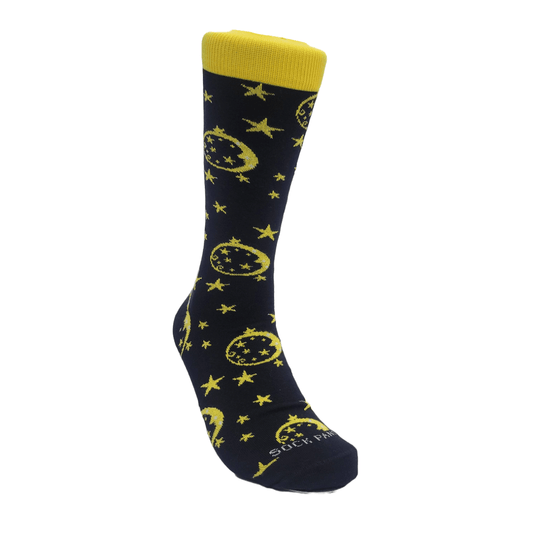 Night Sky Patterned Socks from the Sock Panda (Adult Large - Men's Shoe Sizes 8 - 12)