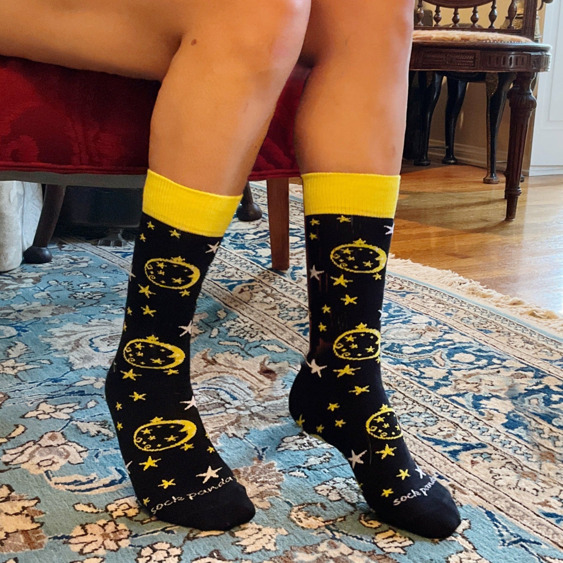 Night Sky Patterned Socks from the Sock Panda (Adult Medium - Women's Shoe Sizes 5 - 10)