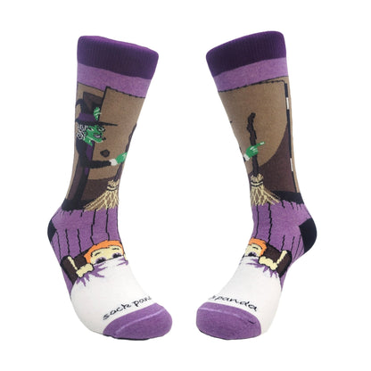 Nightmare Witch in the Closet Socks from the Sock Panda (Adult Medium - Women's Shoe Sizes 5 - 10)