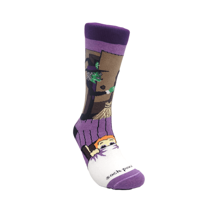 Nightmare Witch in the Closet Socks from the Sock Panda (Adult Medium - Women's Shoe Sizes 5 - 10)