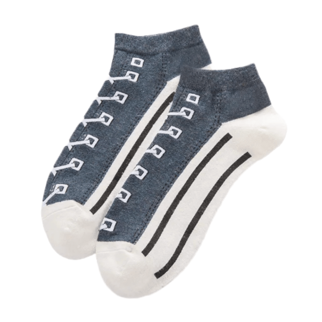 Old School Sneaker Ankle Socks (Adult Medium - Women's Shoe Sizes 5 - 10)