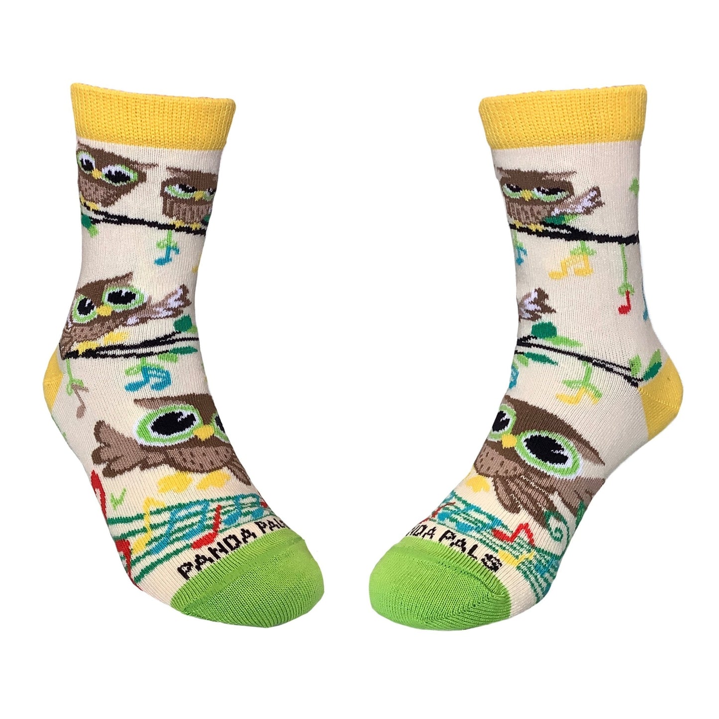 Owls Chorus Music Notes Socks (Ages 3 - 7) from the Sock Panda
