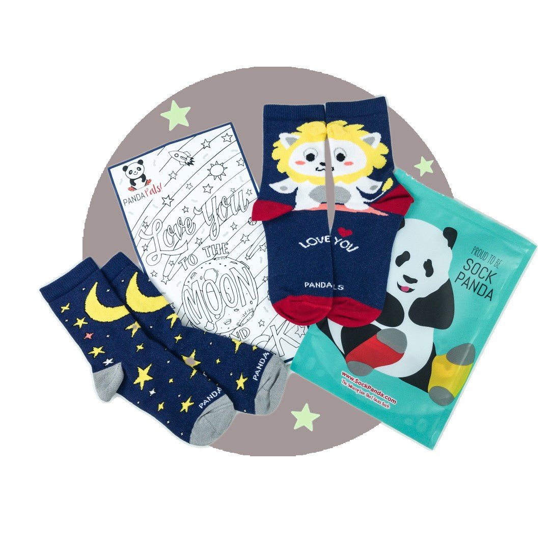 Panda Pals Kids Sock Subscription (Ages 3 - 7) Small/Girls/1