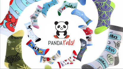 Panda Pals Kids Sock Subscription (Ages 3 - 7) Small/Girls/1