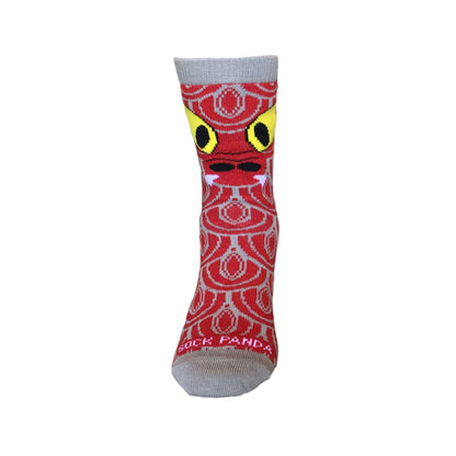 Drago the Fierce Red Dragon Socks (Ages 0-7)
