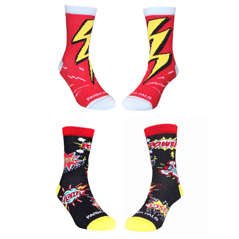 Power Pack (Lightning & Energy) Socks (Set of Two) (Ages 3-7)