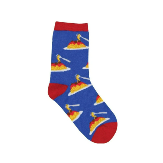 Yummy Spaghetti Kids Socks (Ages 3-7)