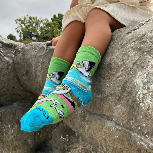 Pelican Flying Over The Bridge Sock (Ages 3 - 7) from the Sock Panda