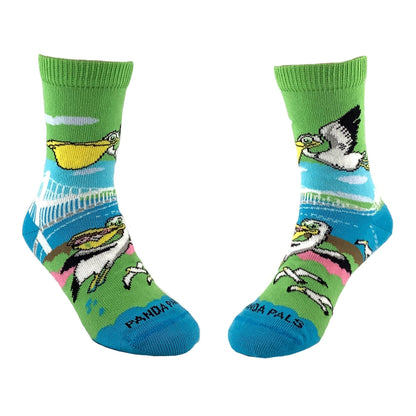 Pelican Flying Over The Bridge Sock (Ages 3 - 7) from the Sock Panda