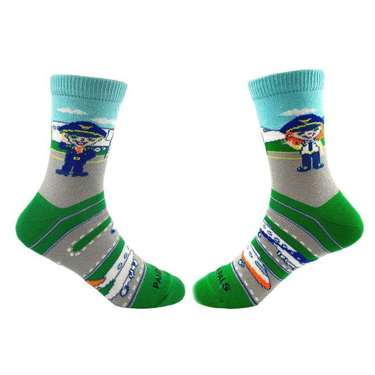 Pilot and Airplane Socks from the Sock Panda (Ages 3 - 7)