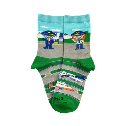 Pilot and Airplane Socks from the Sock Panda (Ages 3 - 7)
