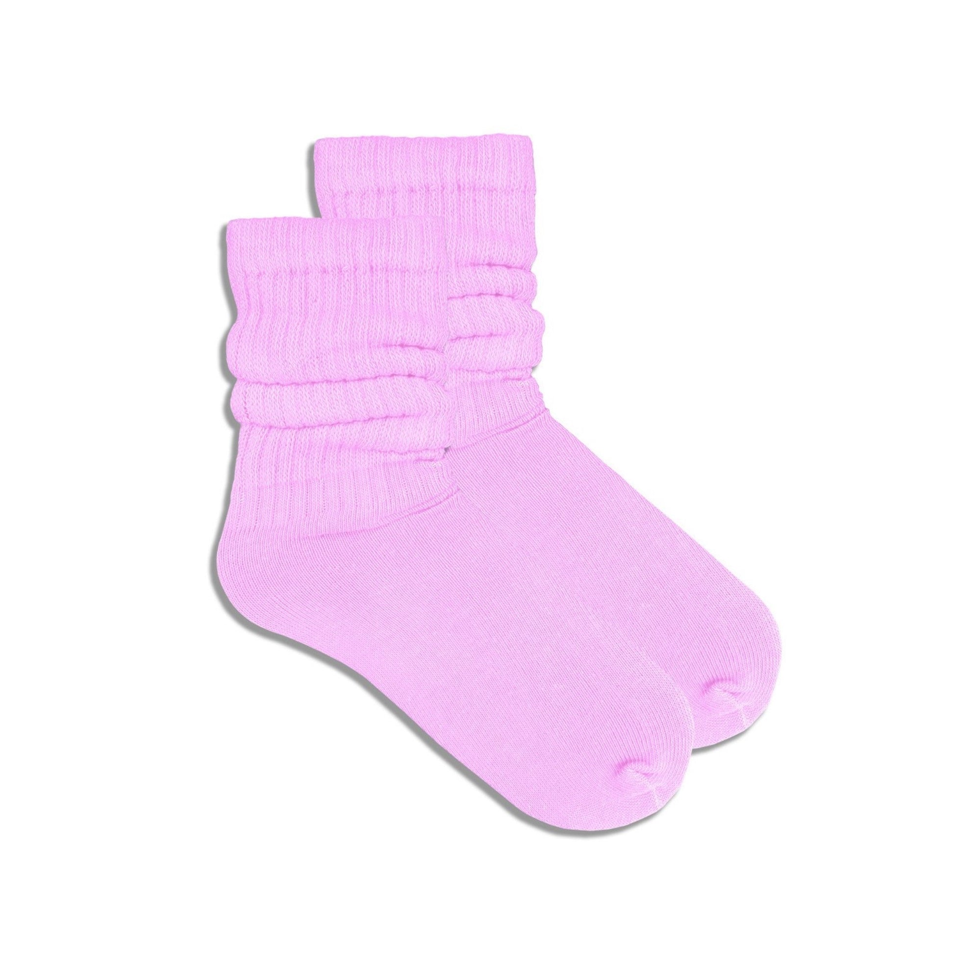 Pink Slouch Socks - Lightweight