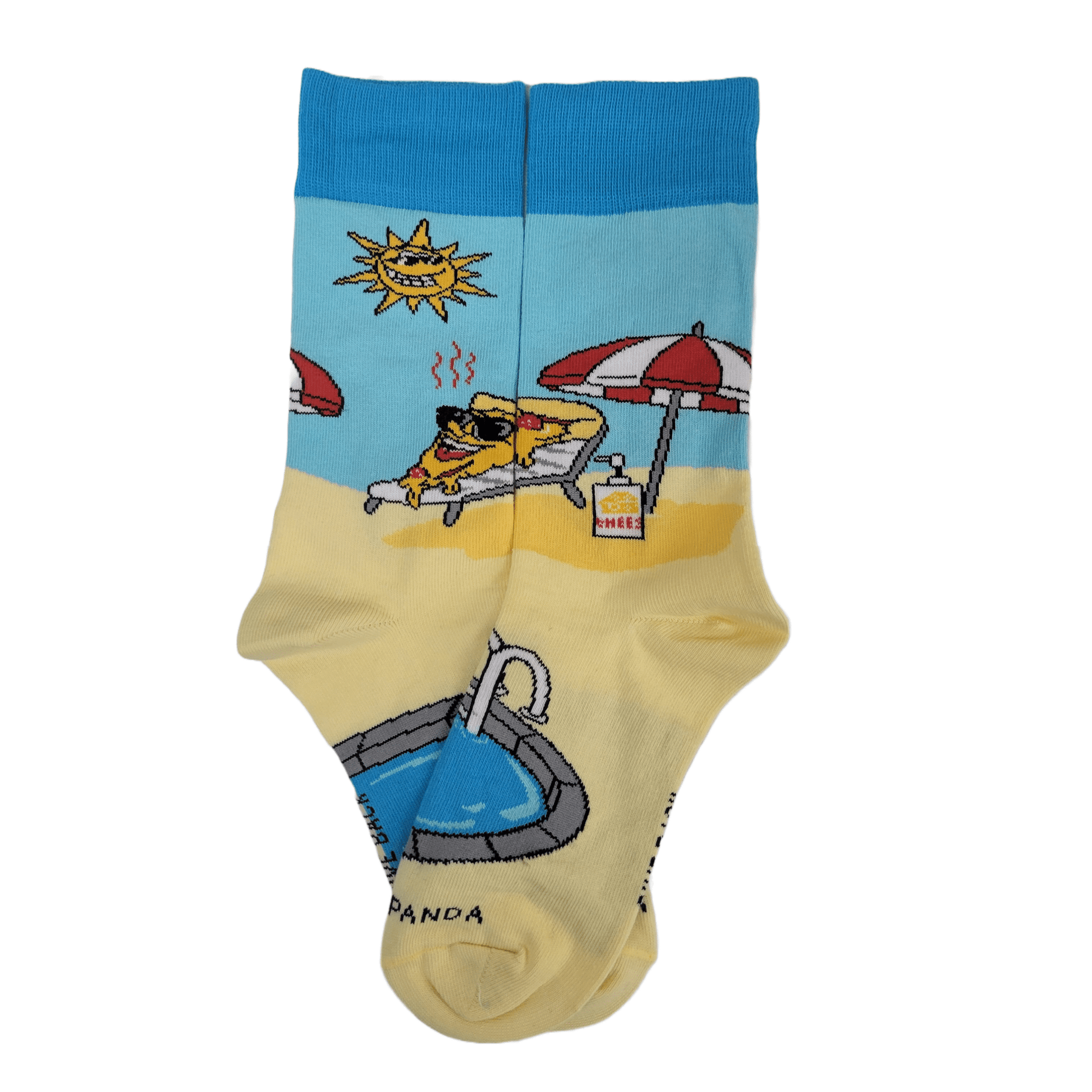 Pizza Baking in the Sun Socks from the Sock Panda (Adult Small - Shoe Sizes 2 - 5)