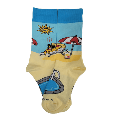 Pizza Baking in the Sun Socks from the Sock Panda (Adult Small - Shoe Sizes 2 - 5)