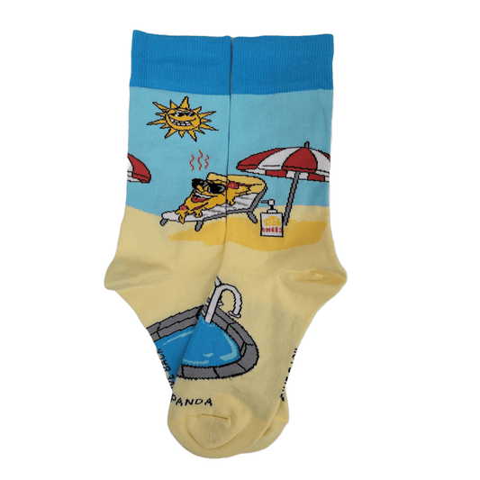 Pizza Baking in the Sun Socks from the Sock Panda (Adult Small - Shoe Sizes 2 - 5)
