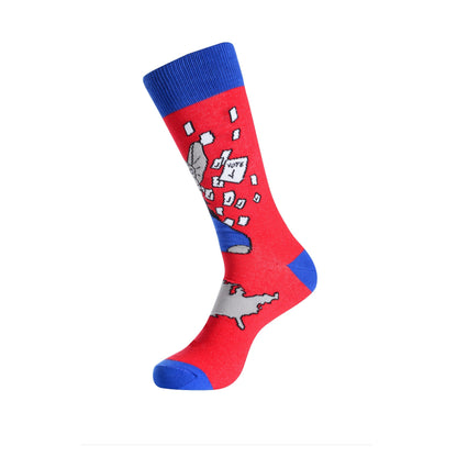Political Humor Socks (Left vs. Right) from the Sock Panda